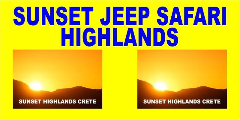 SUNSET JEEP SAFARI HIGHLANDS